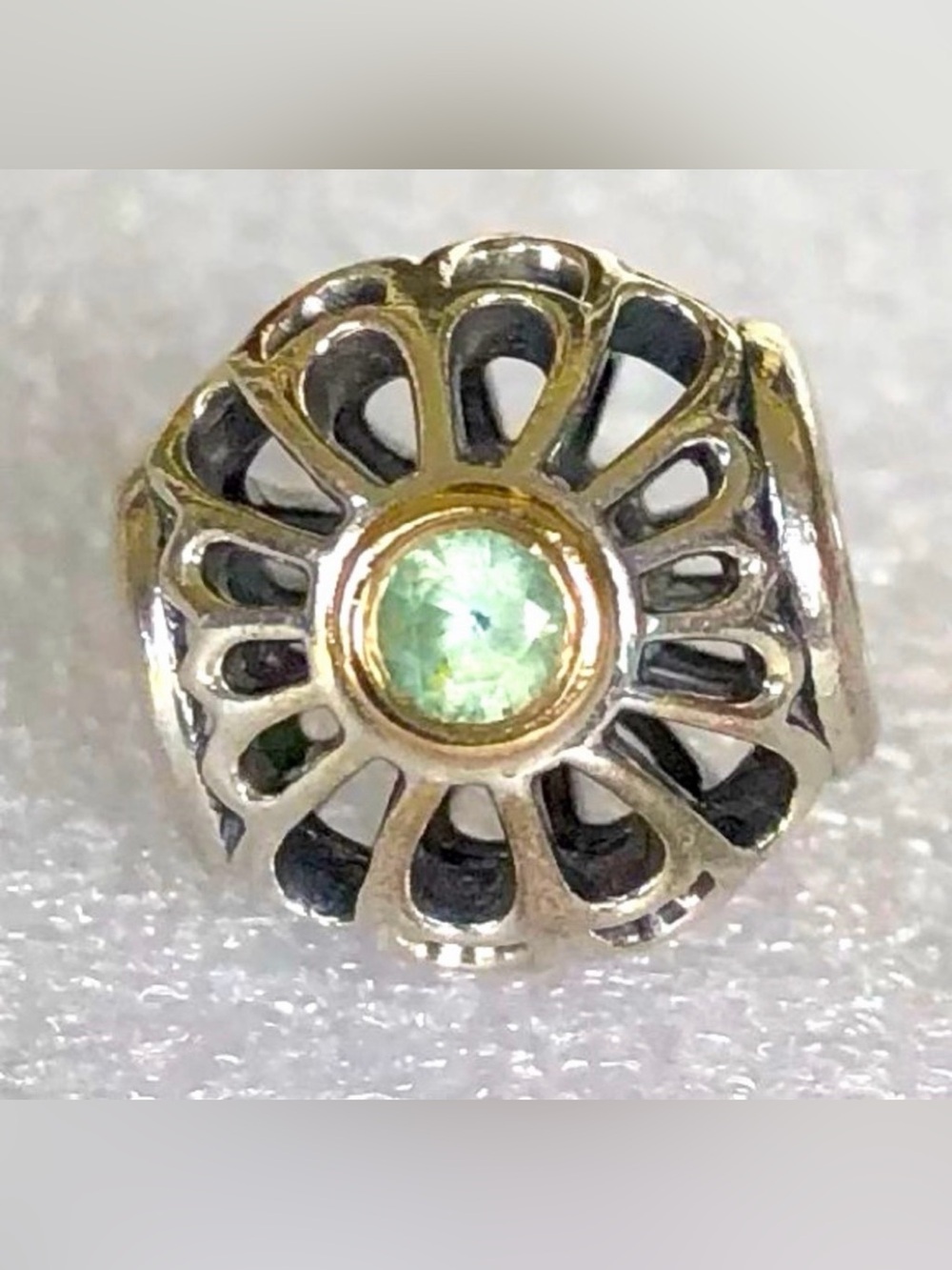 PANDORA Silver/14K Gold/Green
VINTAGE ALLURE Charm~Bead
791173SSG